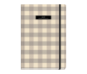 Plaid Daily Diary Large Beige