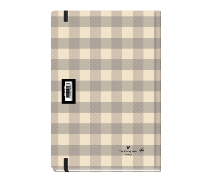 Plaid Daily Diary Large Beige
