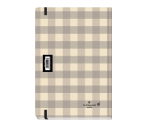 Plaid Daily Diary Large Beige