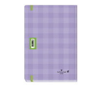 Plaid Daily Diary Large Purple 2