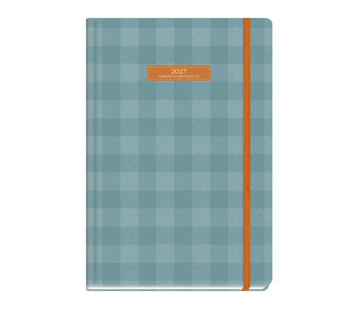 Plaid Daily Diary Large Petrol
