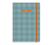 Plaid Daily Diary Large Petrol