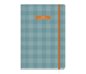 Plaid Daily Diary Large Petrol