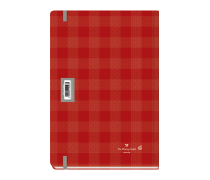 Plaid Daily Diary Large Red 2