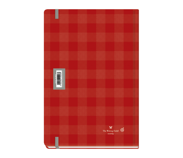 Plaid Daily Diary Large Red