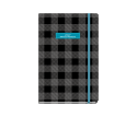 Plaid Daily Diary Medium Black