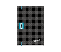 Plaid Daily Diary Medium Black 2