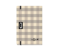 Plaid Daily Diary Medium Beige 2