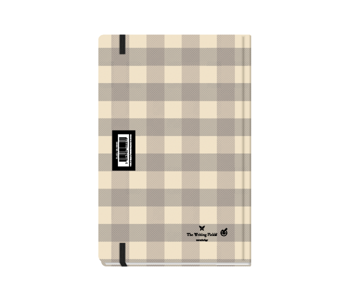 Plaid Daily Diary Medium Beige