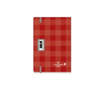 Plaid Daily Diary Small Red 2