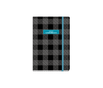 Plaid Daily Diary Small Black