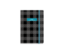 Plaid Daily Diary Small Black