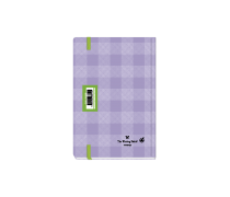Plaid Daily Diary Small Purple