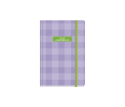 Plaid Daily Diary Small Purple