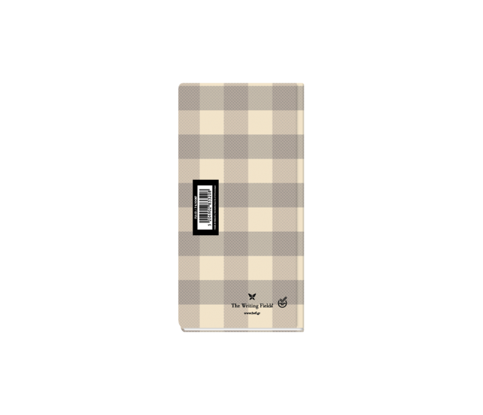 Plaid Weekly Diary Pocket Beige