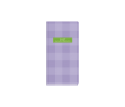 Plaid Weekly Diary Pocket Purple