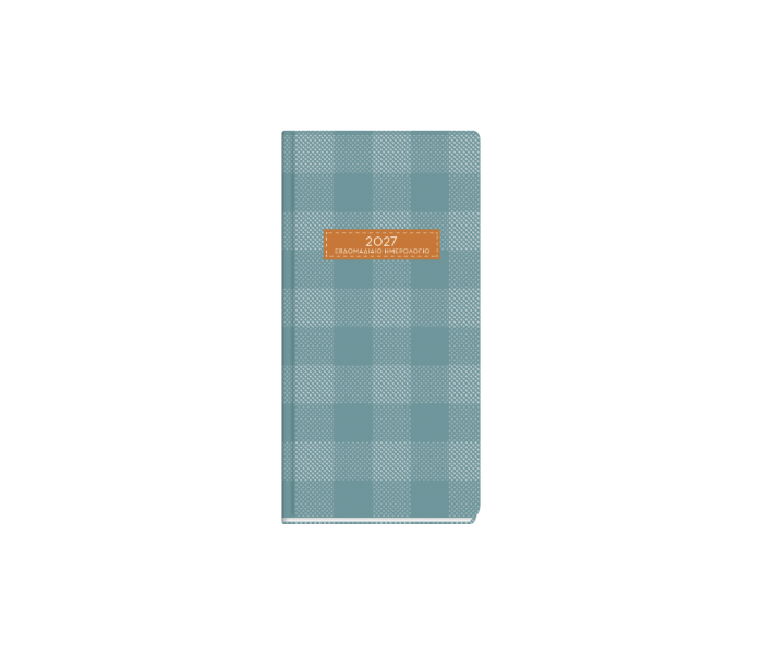 Plaid Weekly Diary Pocket Petrol