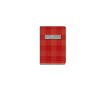 Plaid Weekly Diary Mini Red