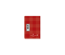 Plaid Weekly Diary Mini Red