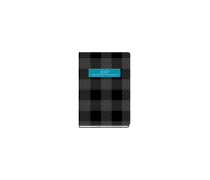 Plaid Weekly Diary Mini Black