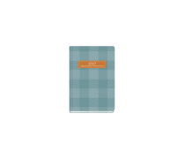 Plaid Weekly Diary Mini Petrol